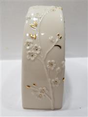 Lenox Cherry Blossom 6438717 24K Gold Plated Porcelain Desk Table Mantel Clock